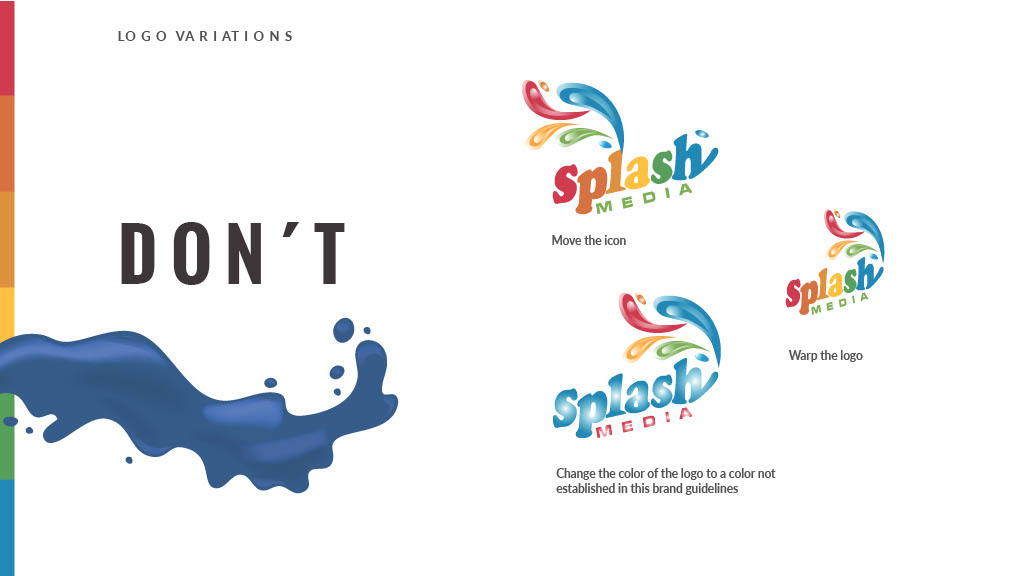 Splash Media — brand book page 12
