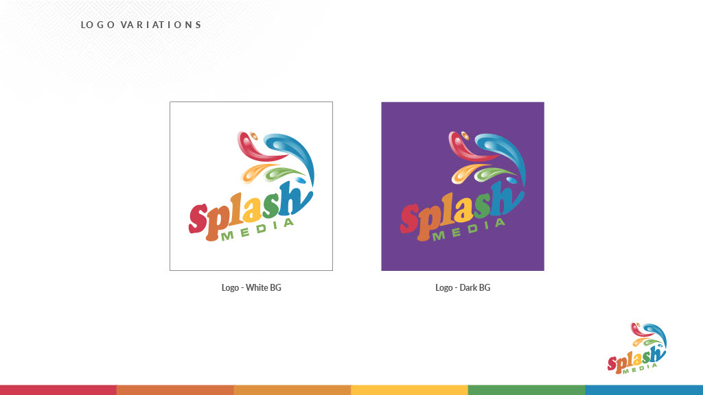 Splash Media — brand book page 13